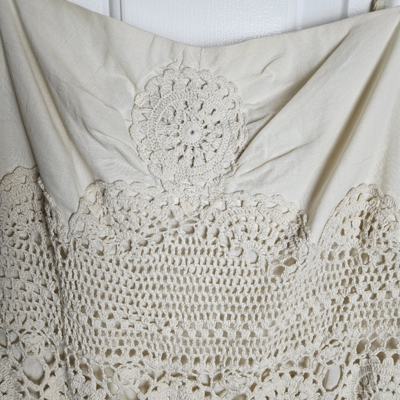 INC INTERNATIONAL CONCEPTS Women Cream Crochet Lace Romactic Top Size 14 - Picture 9 of 13